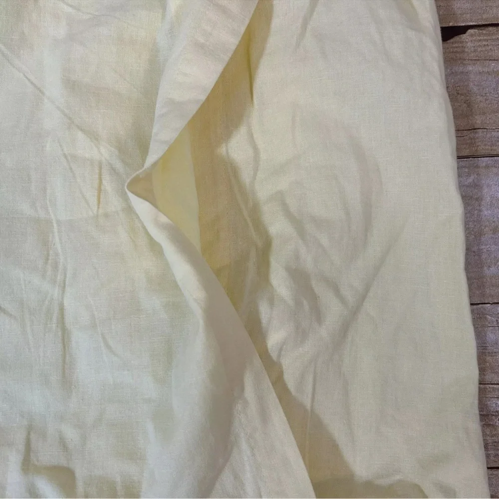 Pottery Barn Pillow Cover Yellow Pom Pom Embroidered 20